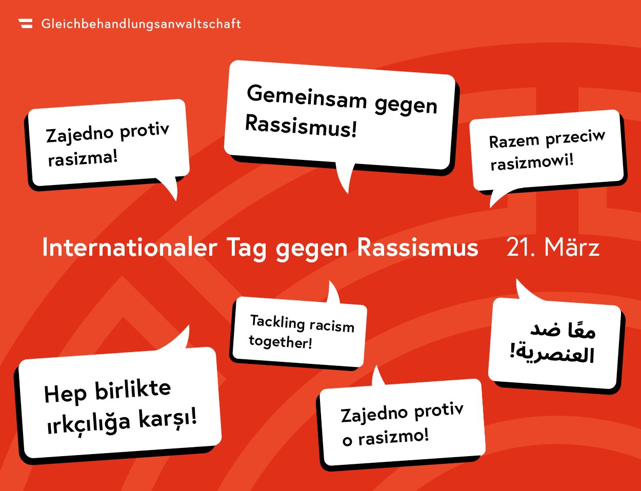 Internationaler Tag gegen Rassismus Banner