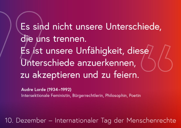 10. Dezember – Internationaler Tag der Menschenrechte