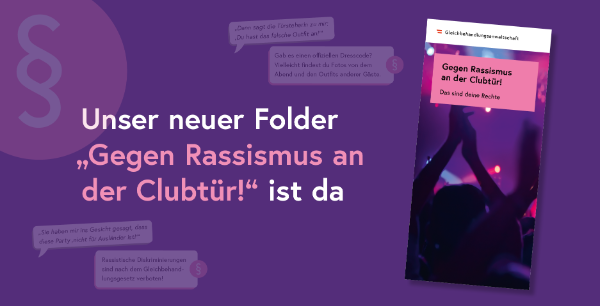 Slider Ankündigung "Gegen Rassismus an der Clubtür"