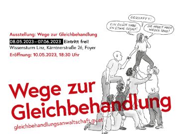 Flyer Ausstellungsankündigung Linz